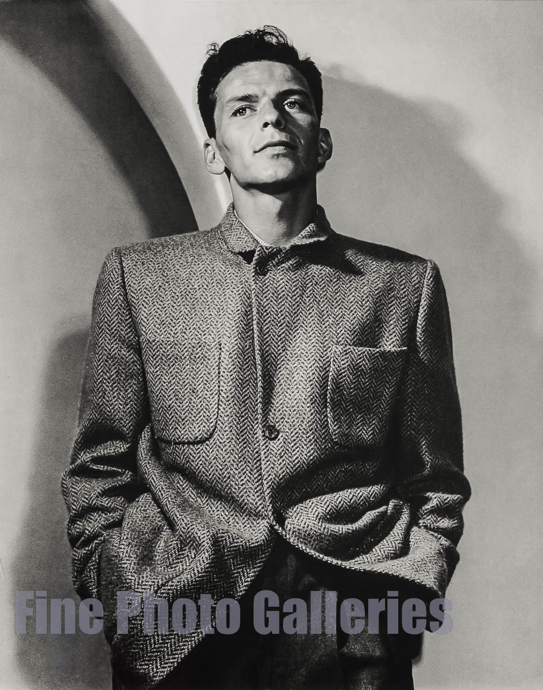 1944/76 Vintage FRANK SINATRA Singer By PHILIPPE HALSMAN Duotone Photo On 16x20