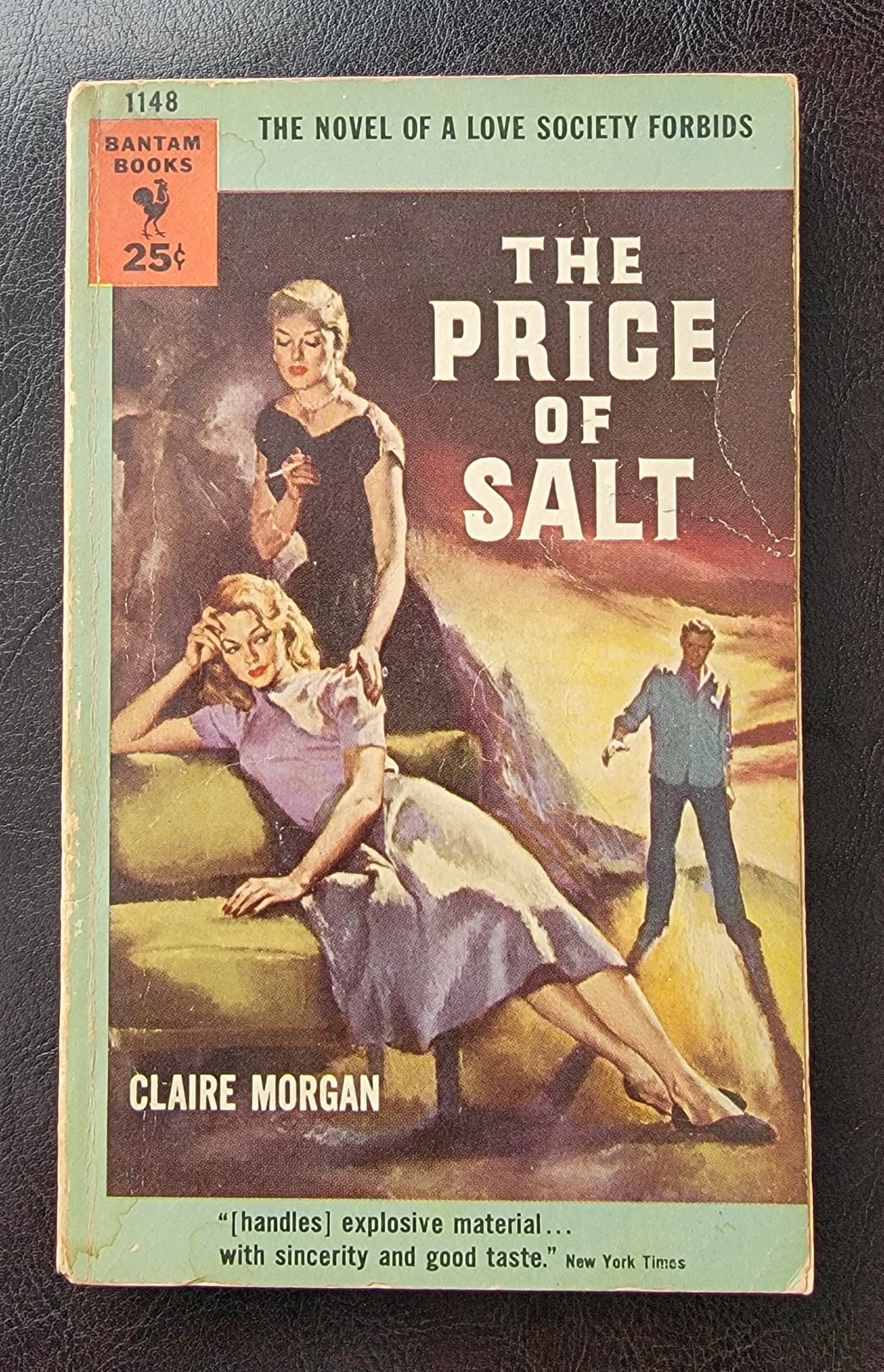 The Price of Salt by Patricia Highsmith as Claire Morgan Bantam 1148 1st PB 1953