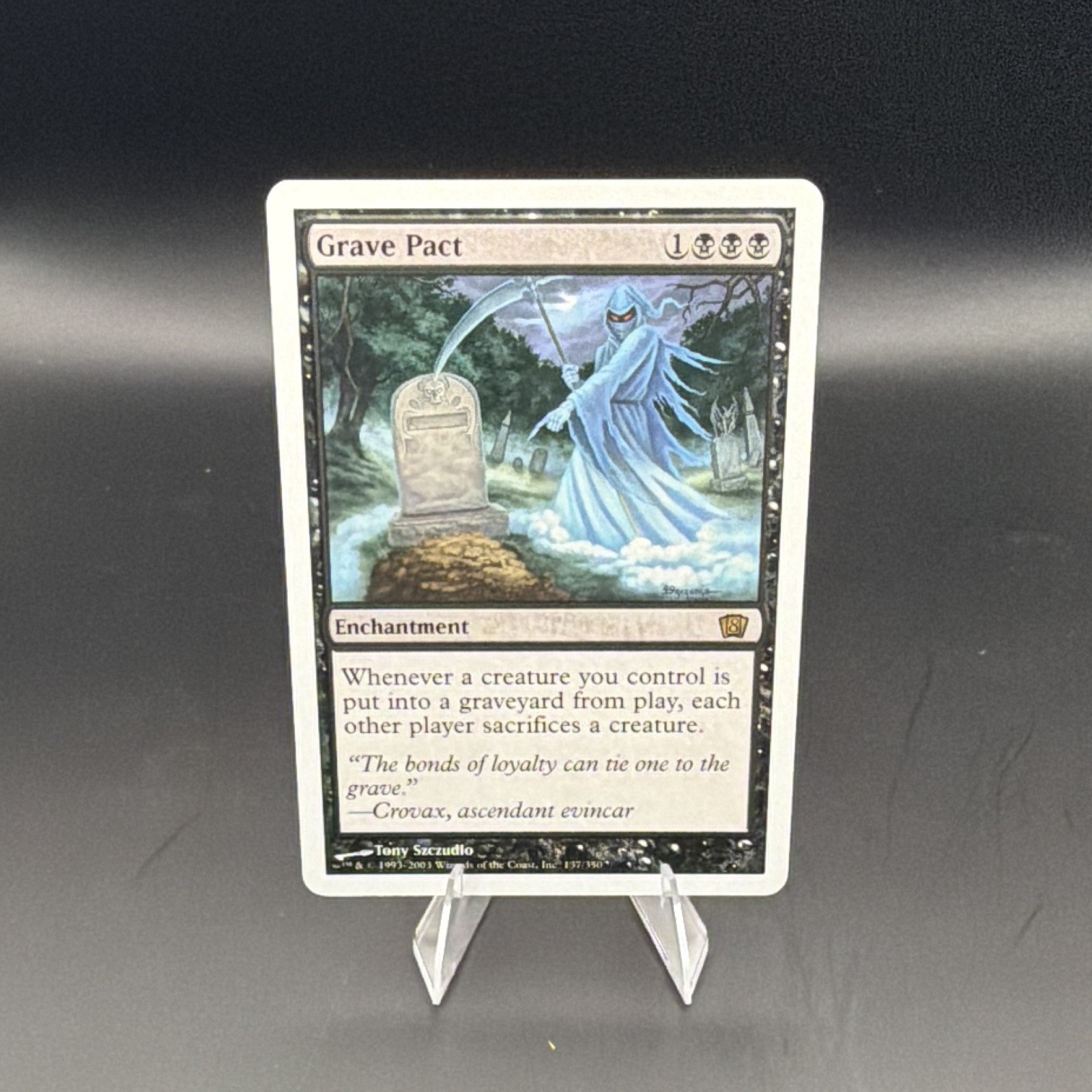 MTG Magic the Gathering Grave Pact Eighth Edition 137/350 MTG Magic the Gathering Grave Pact Eighth Edition 137/350