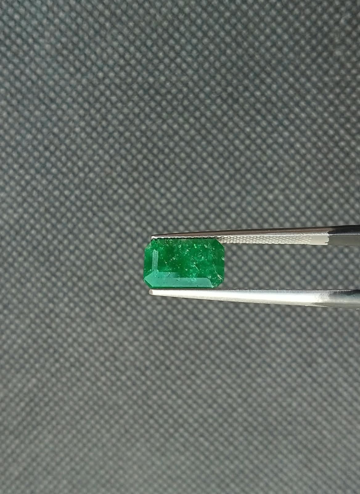 Natural Swat Emerald Faceted Gemstone 2.75 Ct Vibrant, Saturated Deep Green