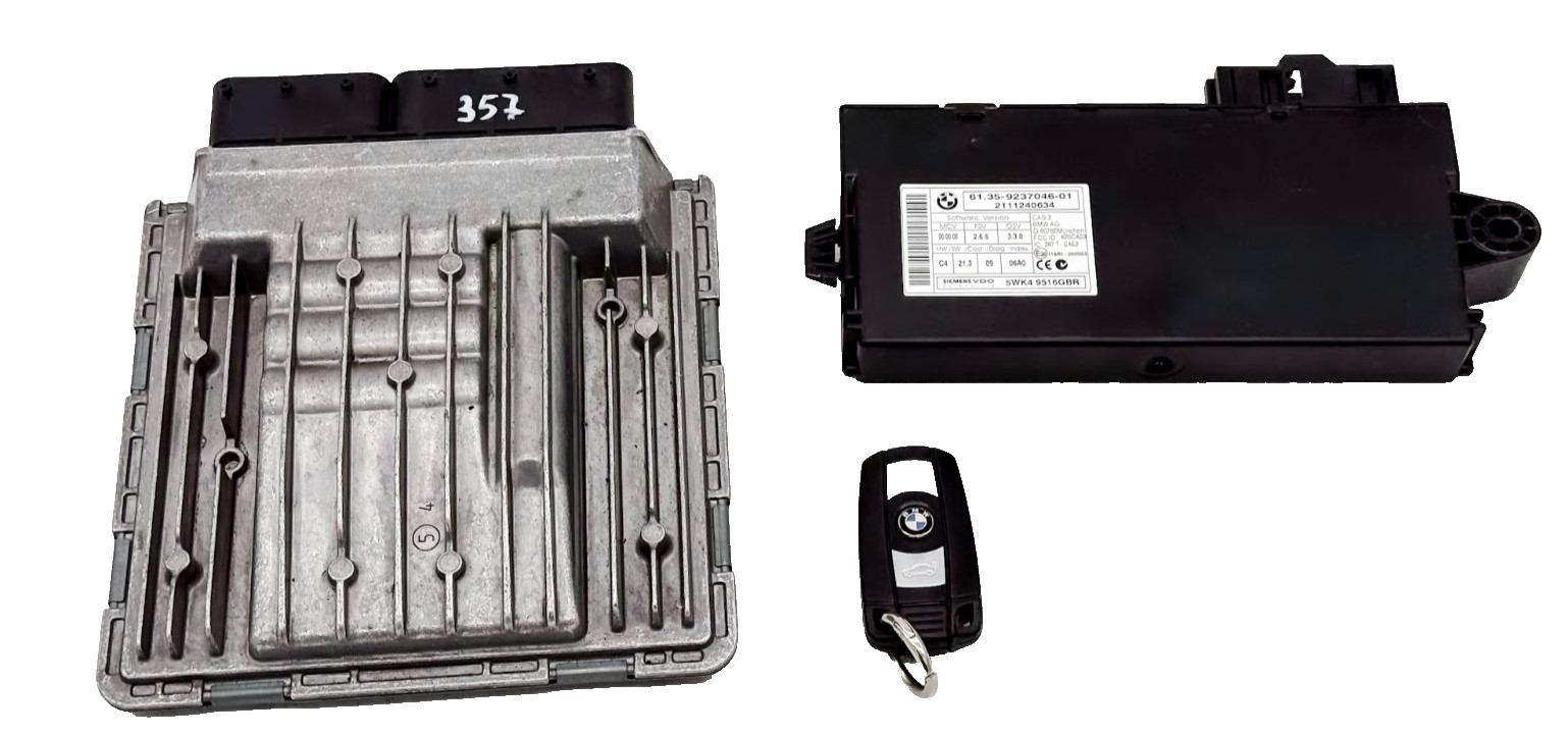 07-13 BMW OEM 328xi 328i xDrive A/T N52 E90 E91 E92 ECM ECU DME CAS KEY 7614359