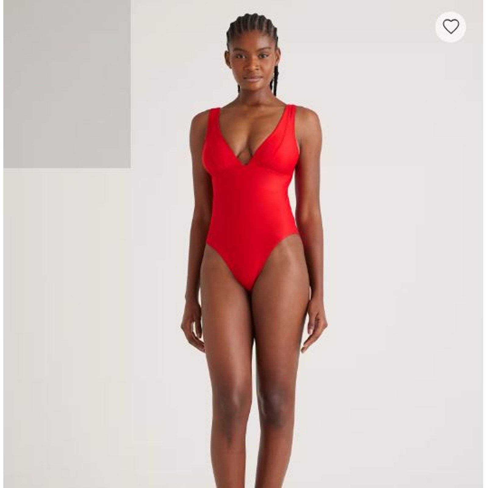 Quince Italian Plunge One-Piece Swimsuit Cherry Red Size Large NEW NWT Quince Italian Plunge One-Piece Swimsuit Cherry Red Size Large NEW NWT