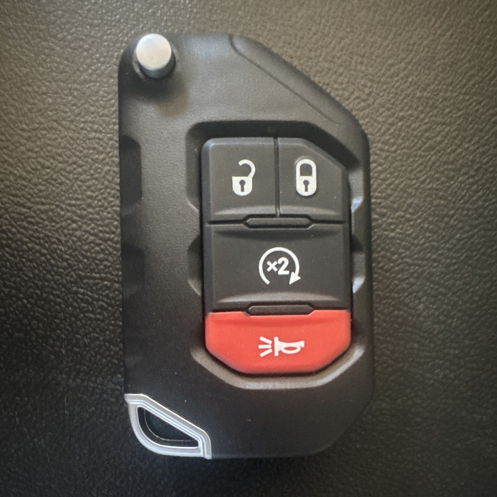 2 NEW OEM 2018-2024 Jeep Wrangler Gladiator 4-Button Smart Flip Key 68416784AA