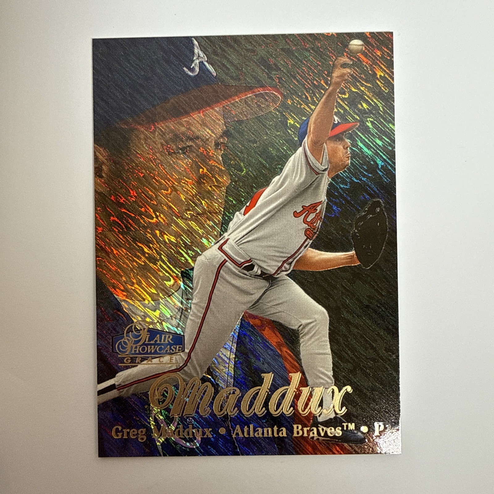 1998 Flair Showcase - Row 1 Greg Maddux #13 1998 Flair Showcase - Row 1 Greg Maddux #13