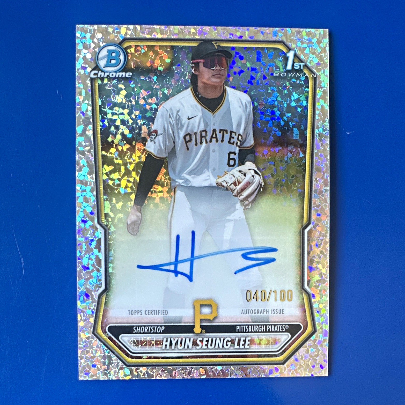 2026 Bowman Chrome Hyun-Seung Lee Mini Diamond refractor auto🔥#/100🔥 2026 Bowman Chrome Hyun-Seung Lee Mini Diamond refractor auto🔥#/100🔥