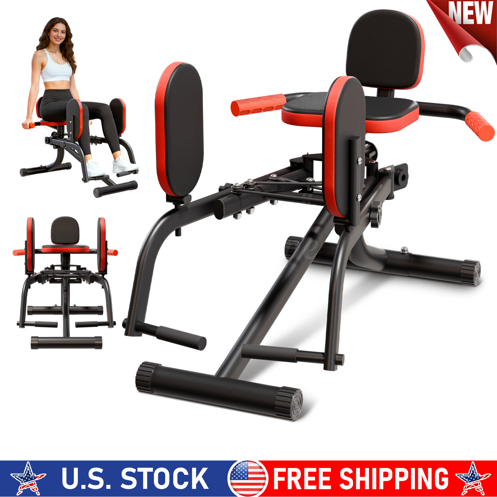 2-In-1 Hip Abductor and Adductor Machine, Inner and Outer Thigh Exercise Equipme 2-In-1 Hip Abductor and Adductor Machine, Inner and Outer Thigh Exercise Equipme