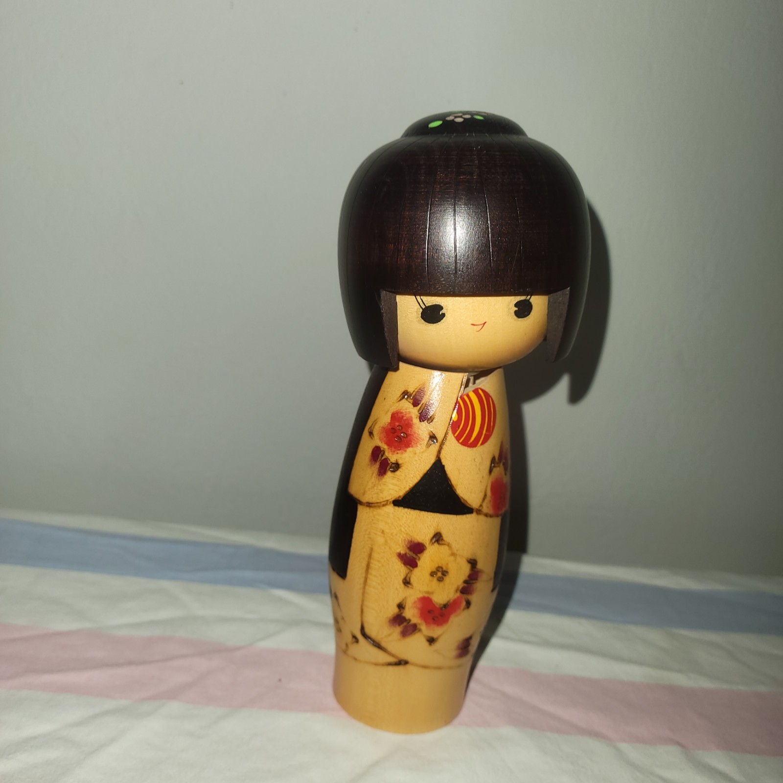 Japanese Antiques limbless wooden doll Kokeshi Japanese Art Work Vintage 18㎝