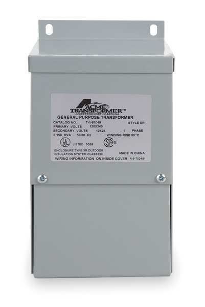 ACME T-1-81049 150 VA BUCK BOOST TRANSFORMER 150 WATT