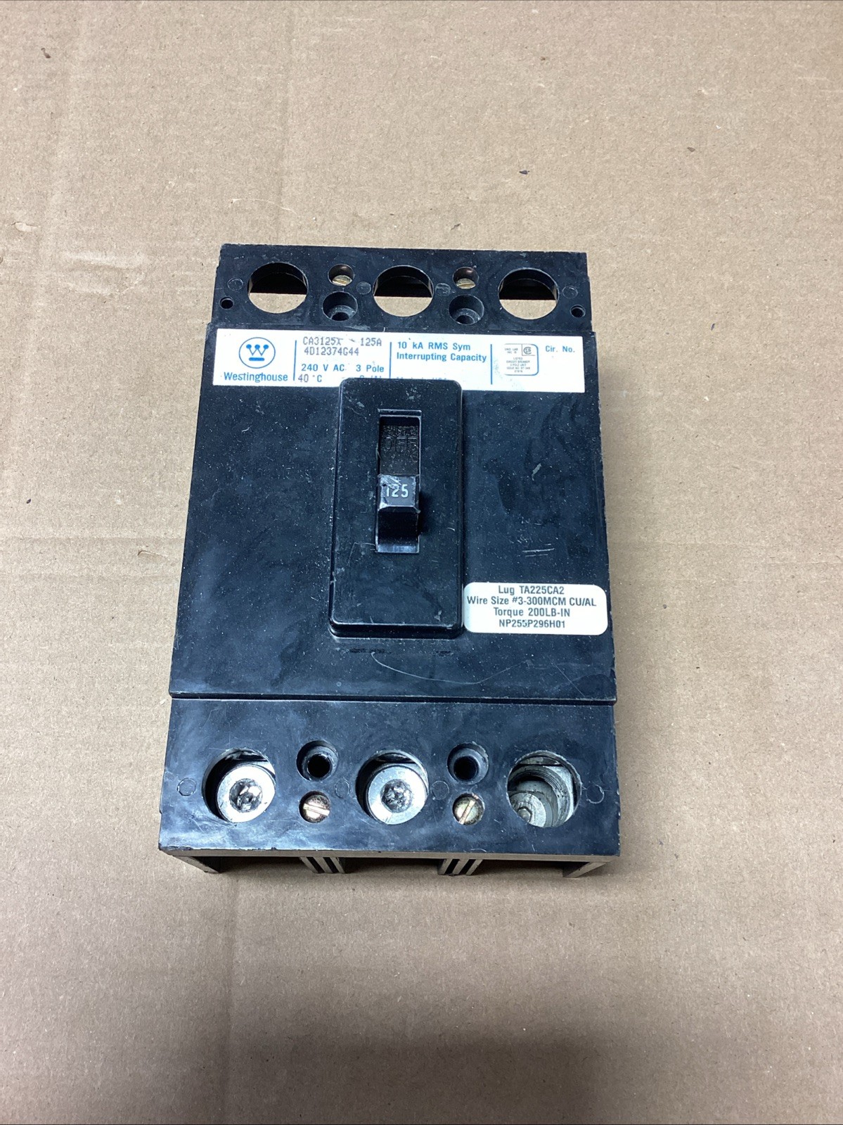 Westinghouse CA3125X Used