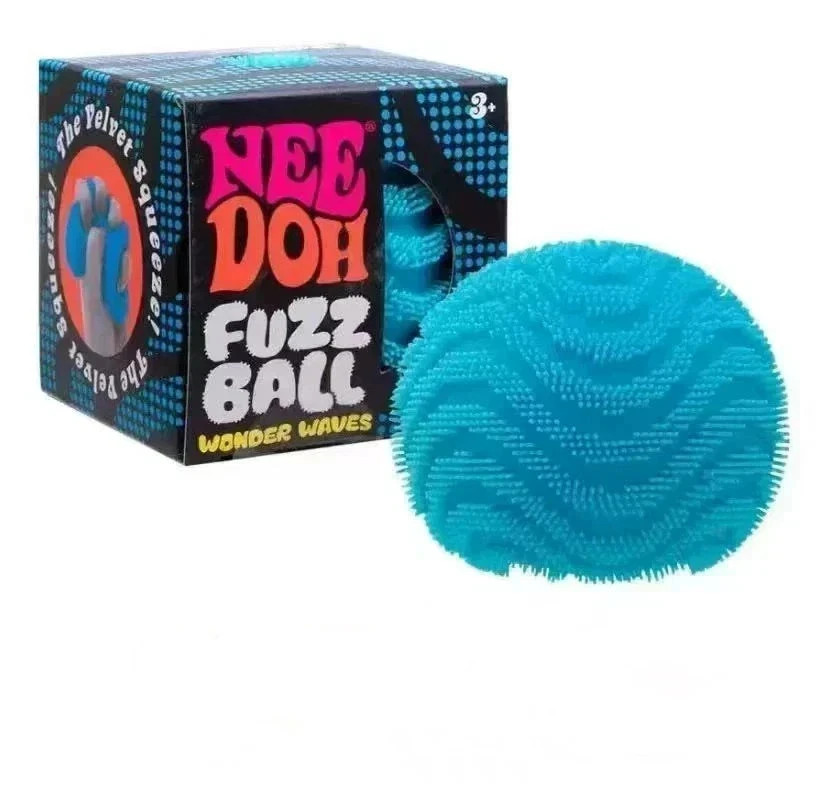Nee Doh Fuzz Ball Flower Power Wonder Waves Squishy Stress Ball Fidget Toy NIB