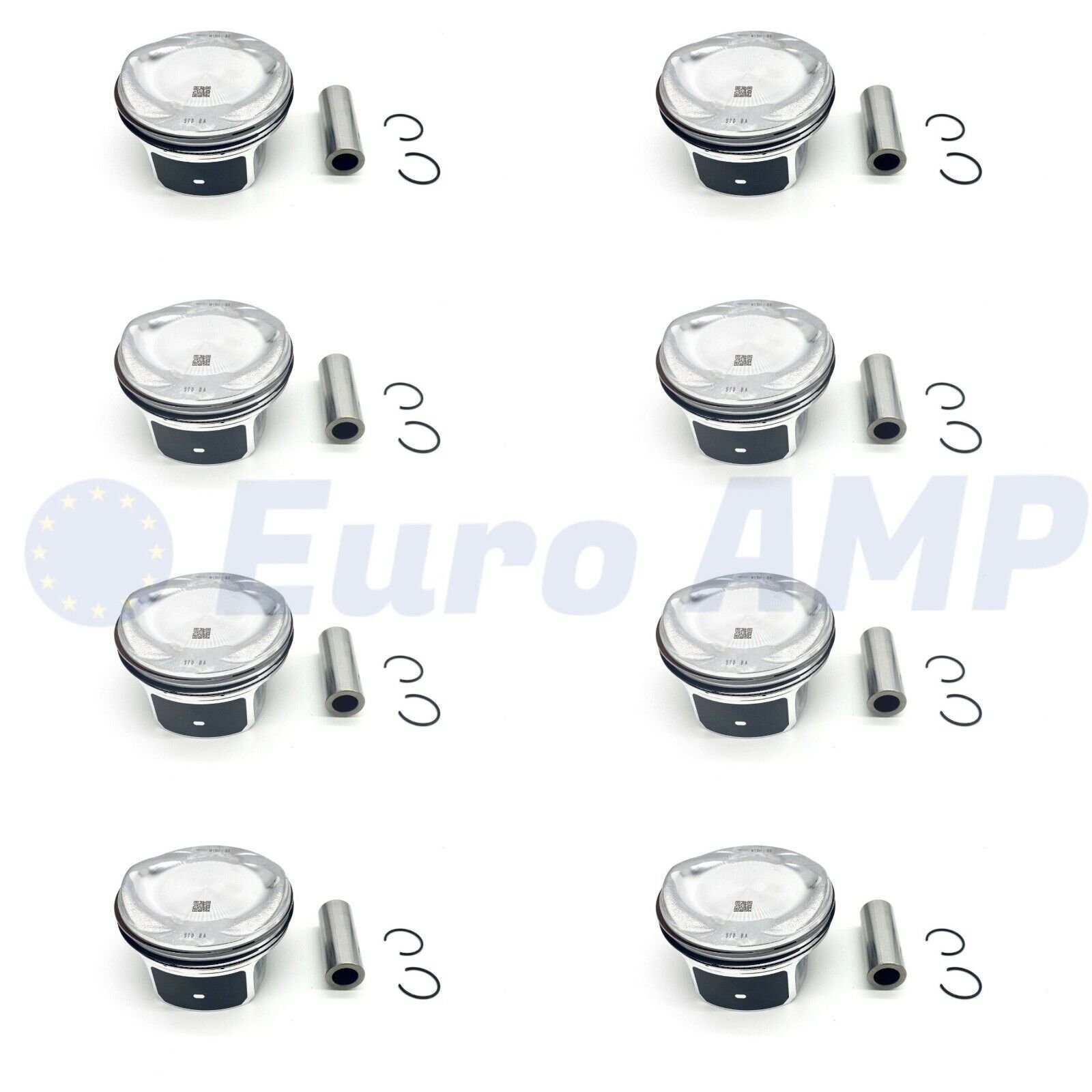 Jaguar Land Rover Piston Assembly +0.25 Set 8 (w/ rings) AJ133 5.0 N/A V8 Engine
