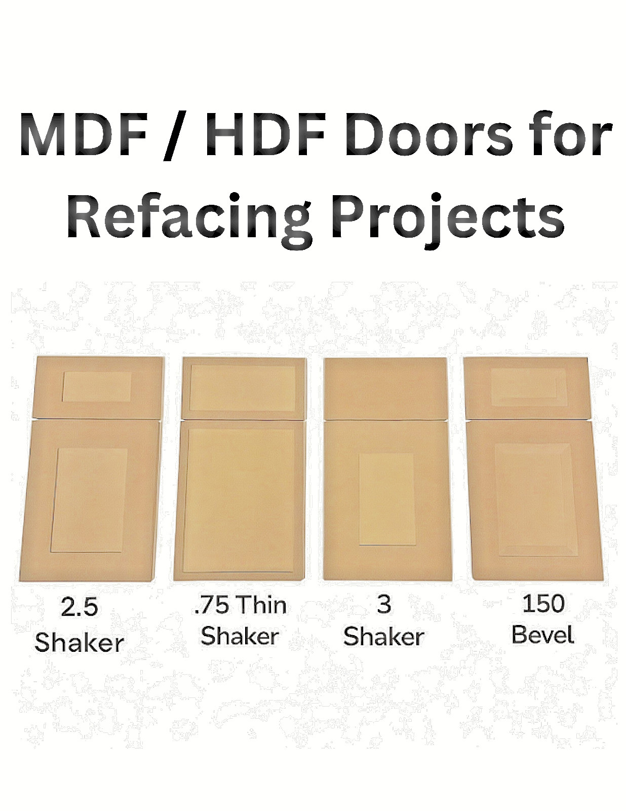 Unfinished MDF/HDF Cabinet Doors