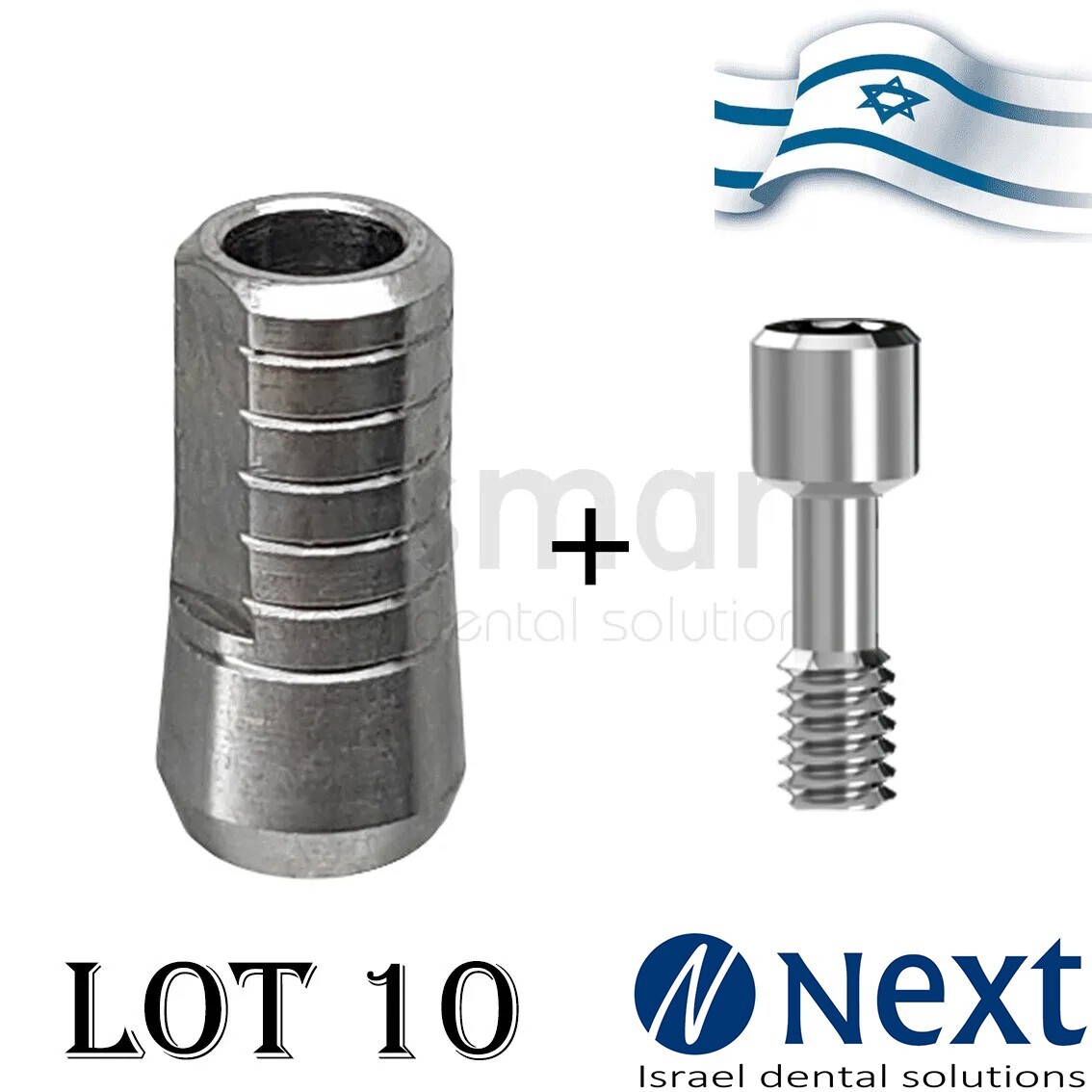 Lot x 10 External Hex titanium straight Abutment  D4.2 Branemark RP dent