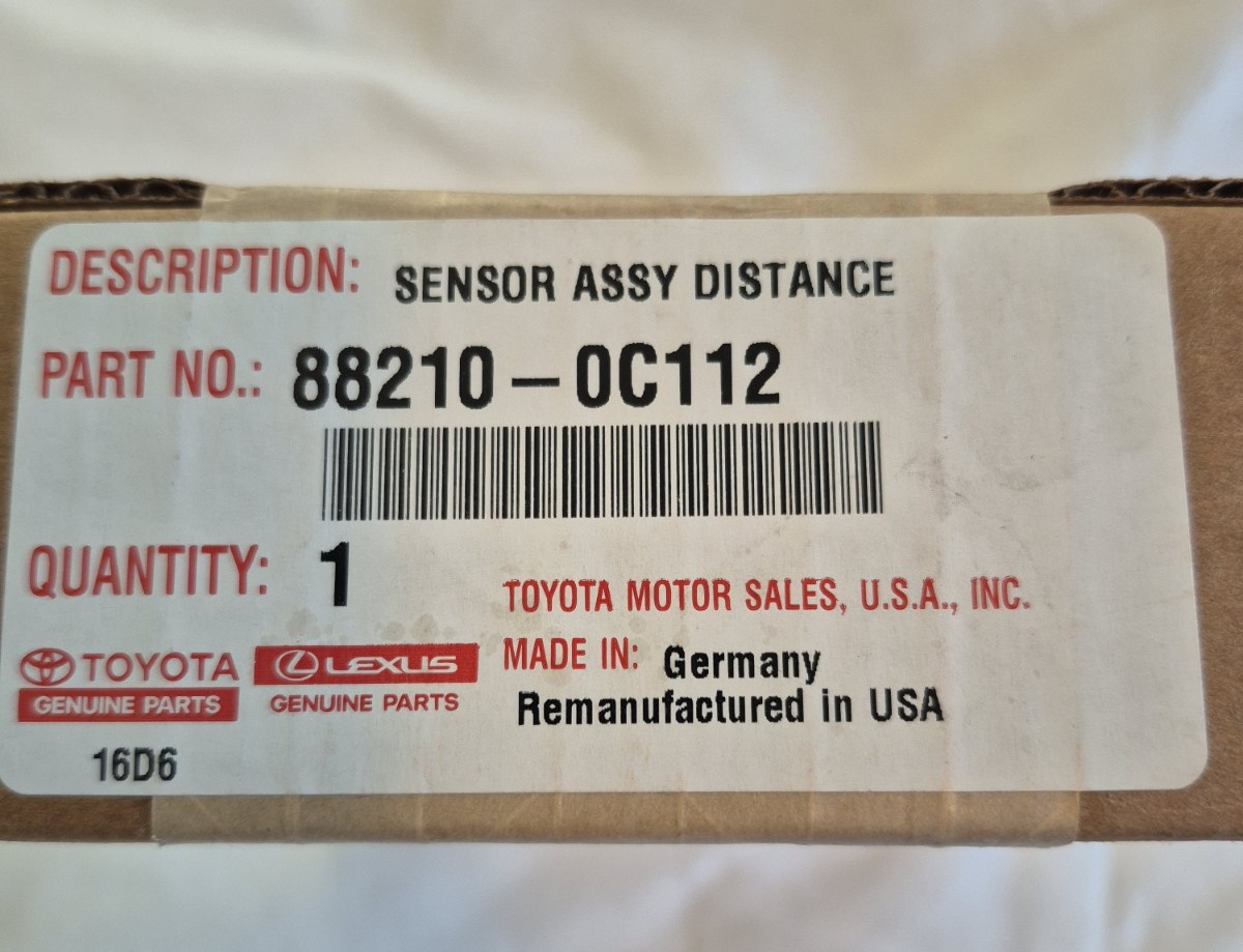 '23-'26 Toyota Tundra Cruise Control Distance Radar Sensor OEM 88210-0C112 New