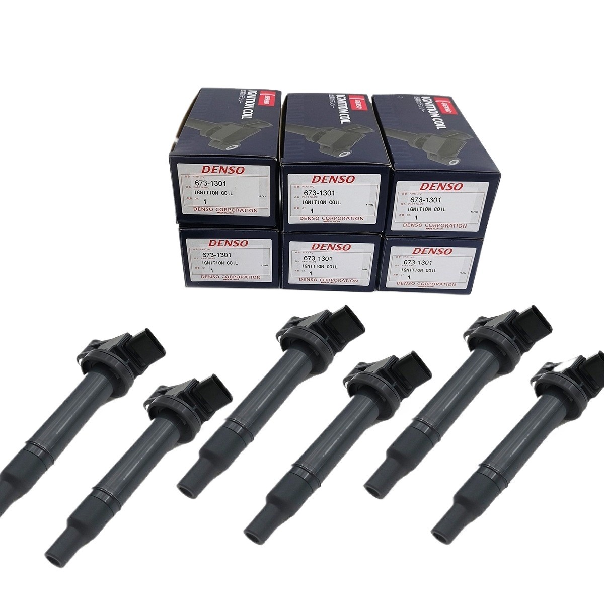 6x DENSO Ignition Coil 90919-02234 673-1301 For 1999-2010 Toyota Lexus 3.0L 3.3L