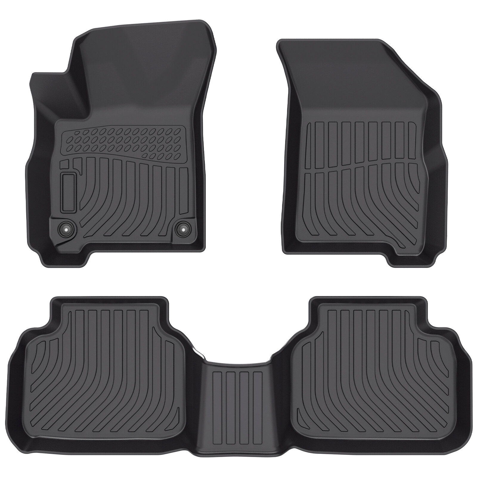 Fits 11-20 Dodge Journey All Weather Waterproof Floor Mats BLACK Liner Full Set