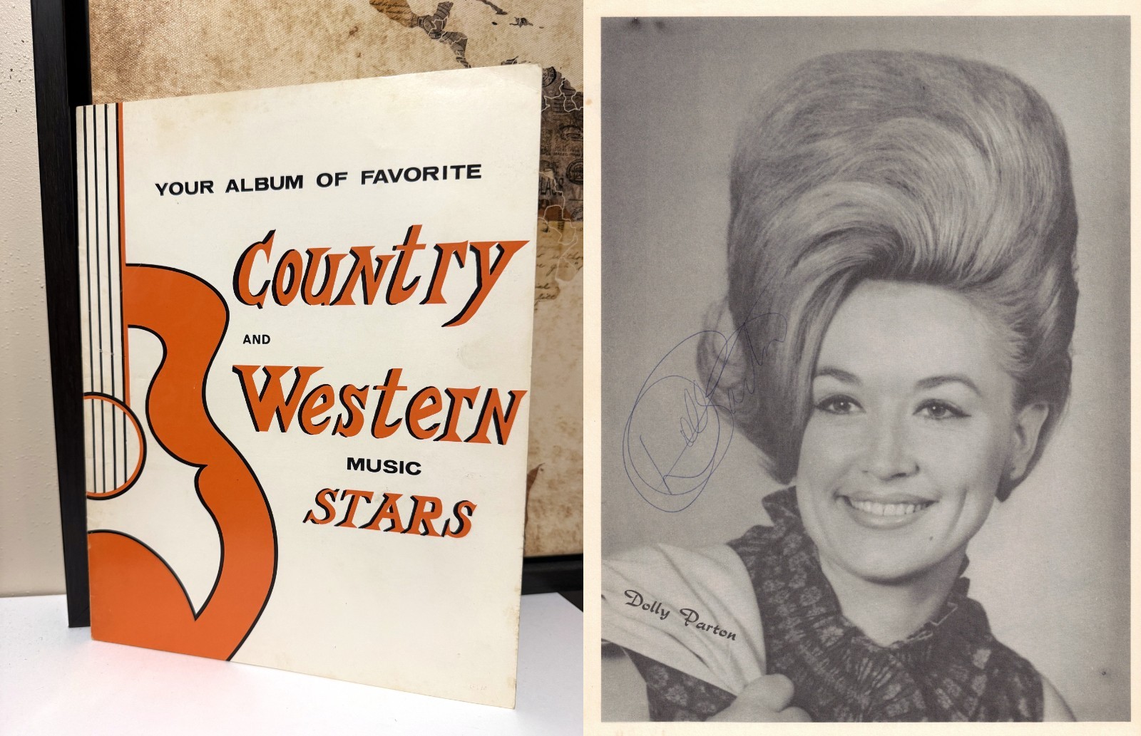 Country Music Program HAND SIGNED by Dolly Parton, Porter Wagoner + 6 Others