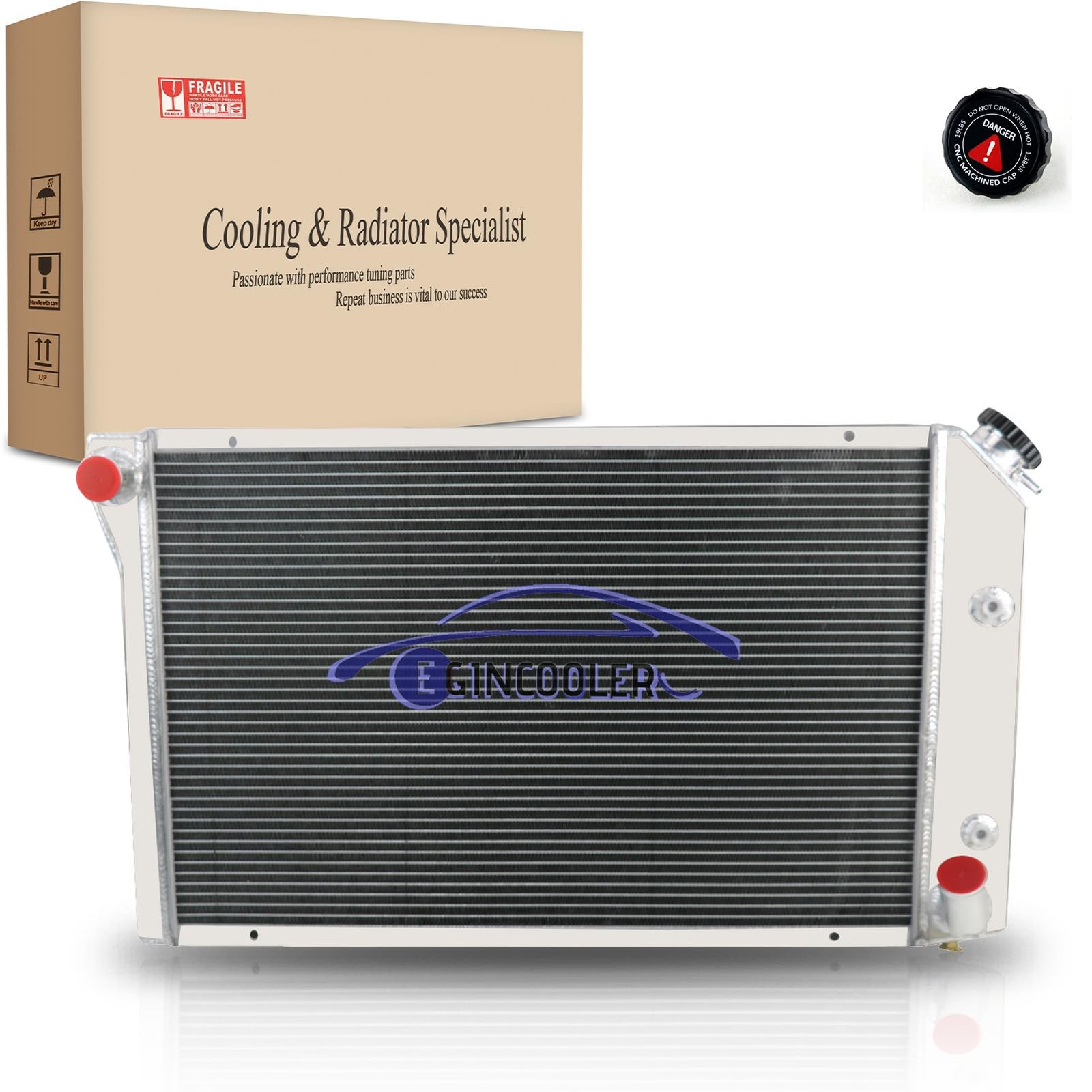 3 Row Core Aluminum Radiator for Chevy 1977 1982 Corvette C3 V8