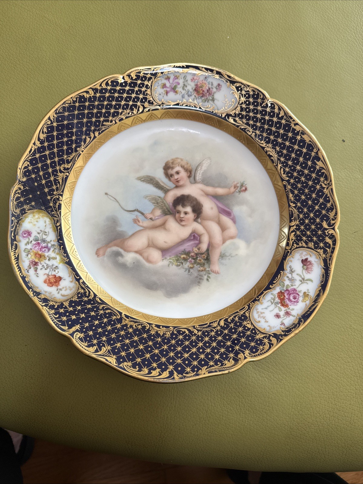 Antique Decorative Porcelain , Germany 19-20 Century, M.H.Green, Dresden Cherubs