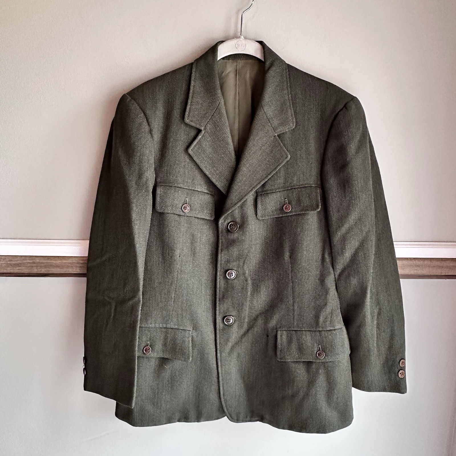 Vtg 50s 60s US Military Wool Uniform Button Up Jacket Union Made Men’s Medium Vtg 50s 60s US Military Wool Uniform Button Up Jacket Union Made Men’s Medium