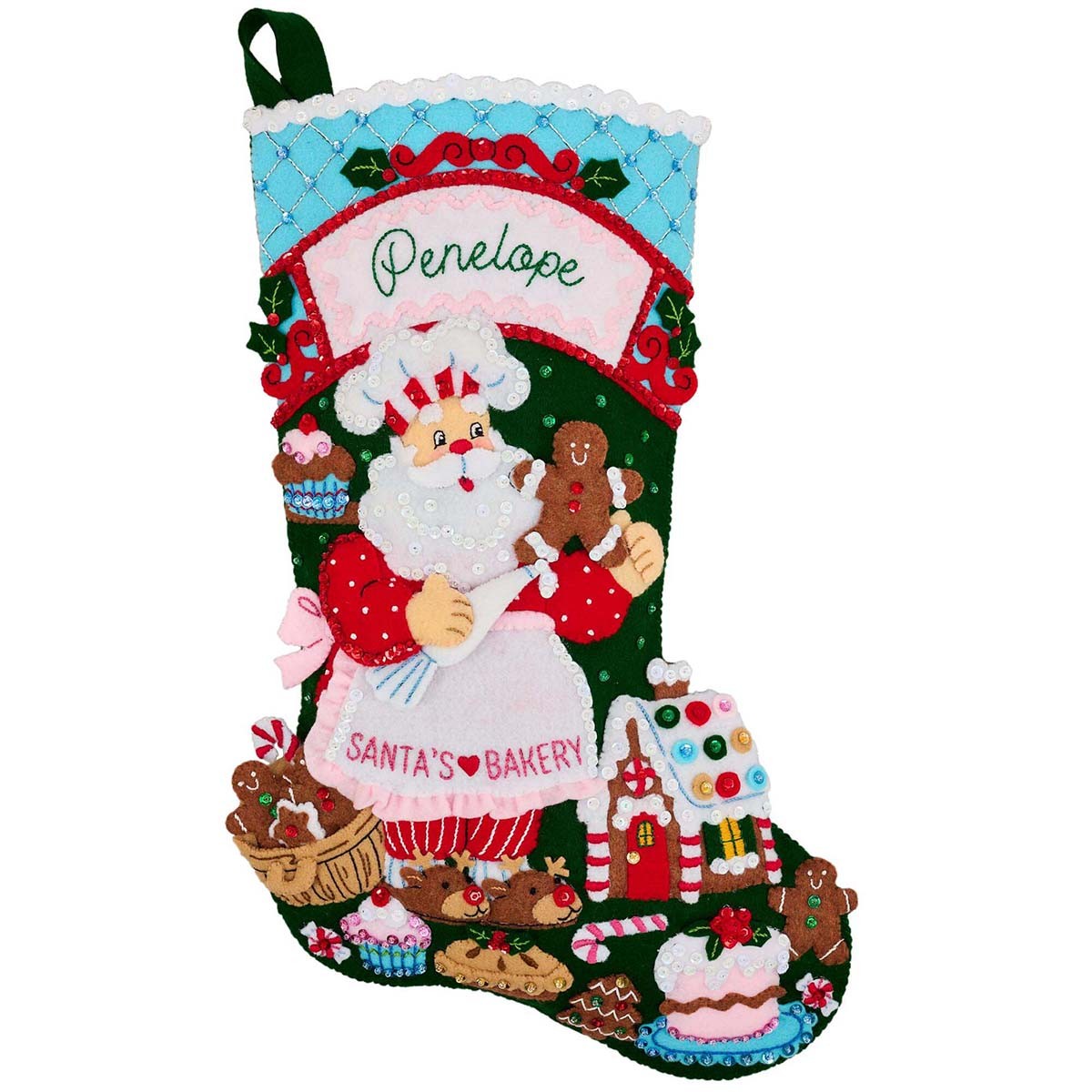 Bucilla® Santa's Holiday Bakery Stocking Kit