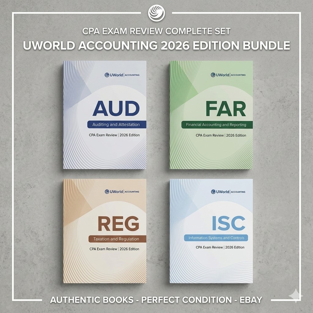 UWorld 2026 CPA Exam Review Books (4), USA UWorld 2026 CPA Exam Review Books (4), USA