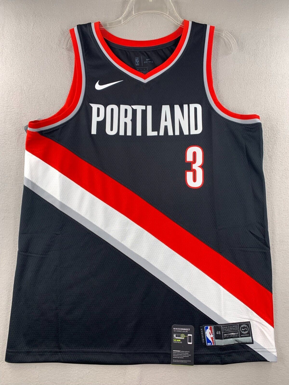 CJ McCollum Portland Trail Blazers Nike Icon Edition Swingman Jersey Men\'s NBA