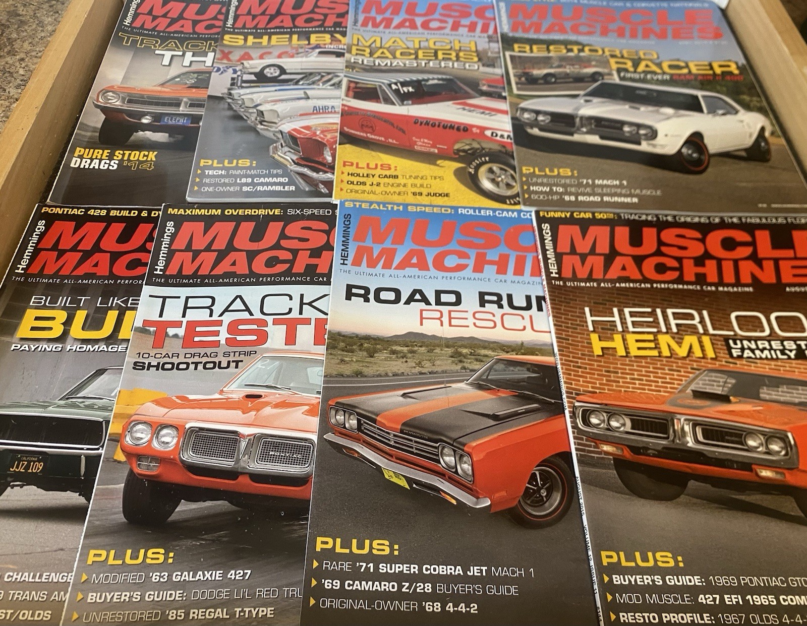 Hemmings Muscle Machines LOT OF (8) Jan/Feb/March/April/May/June/July/Aug 2015 •