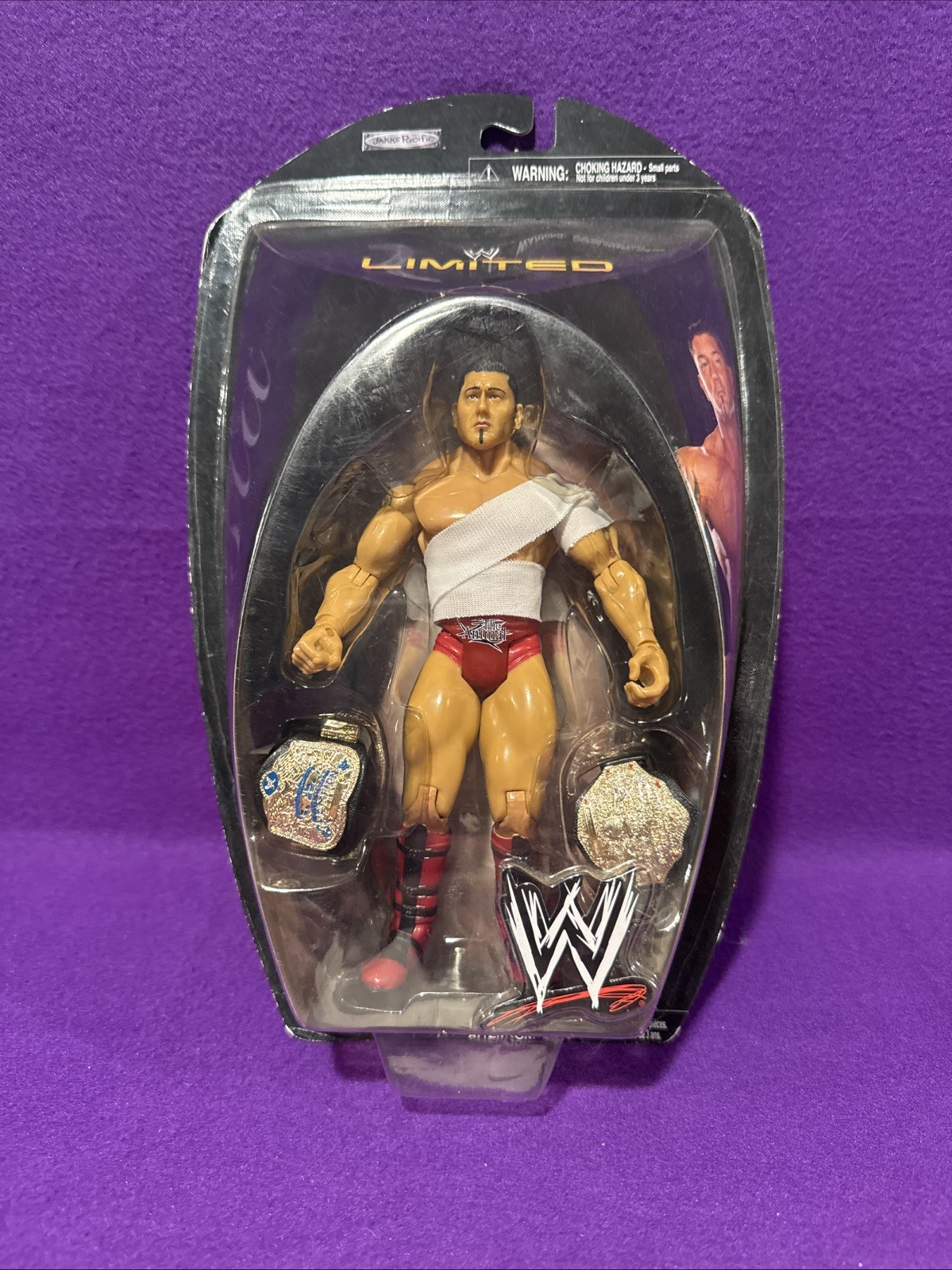 2006 Jakks Pacific WWE Batista Limited Edition Action Figure With Two Belts 2006 Jakks Pacific WWE Batista Limited Edition Action Figure With Two Belts