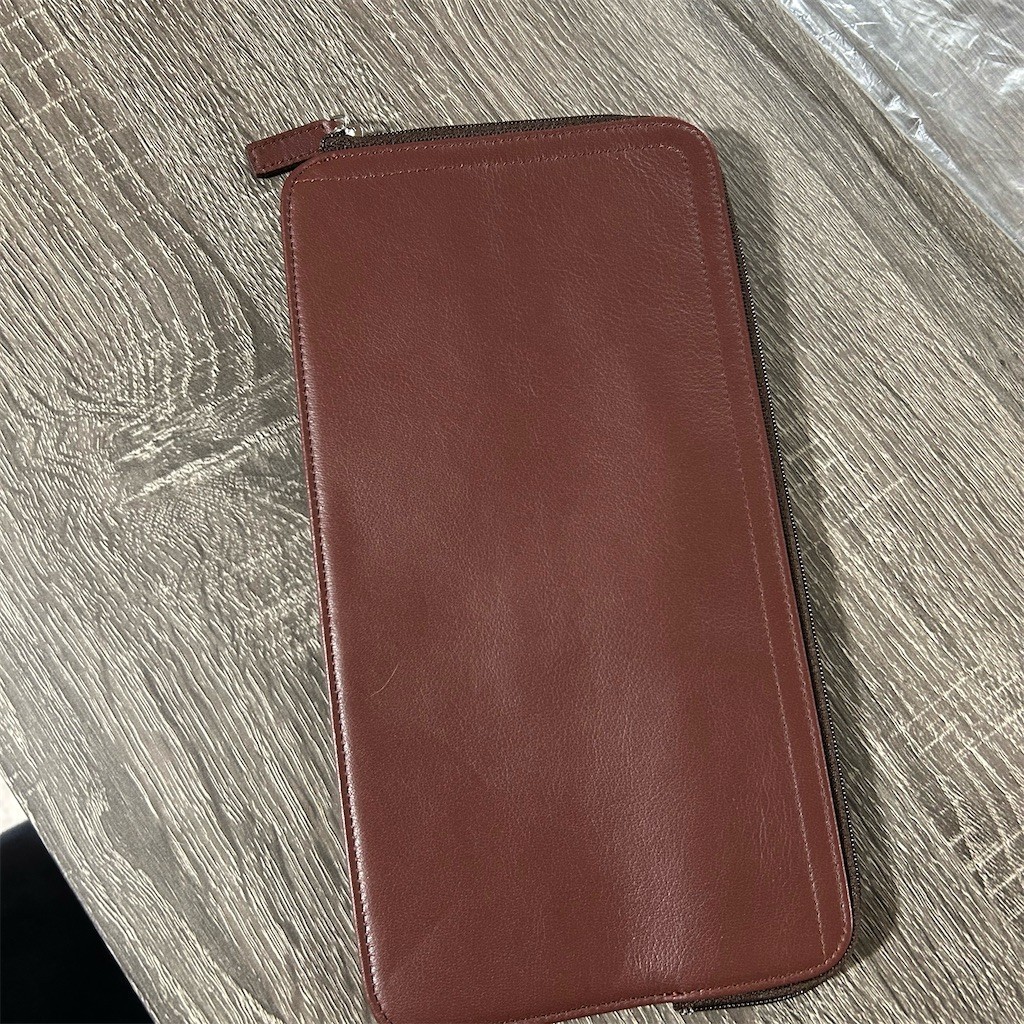 Levenger Brown Zip-Around Portfolio Organizer Document Holder Card Slots Levenger Brown Zip-Around Portfolio Organizer Document Holder Card Slots