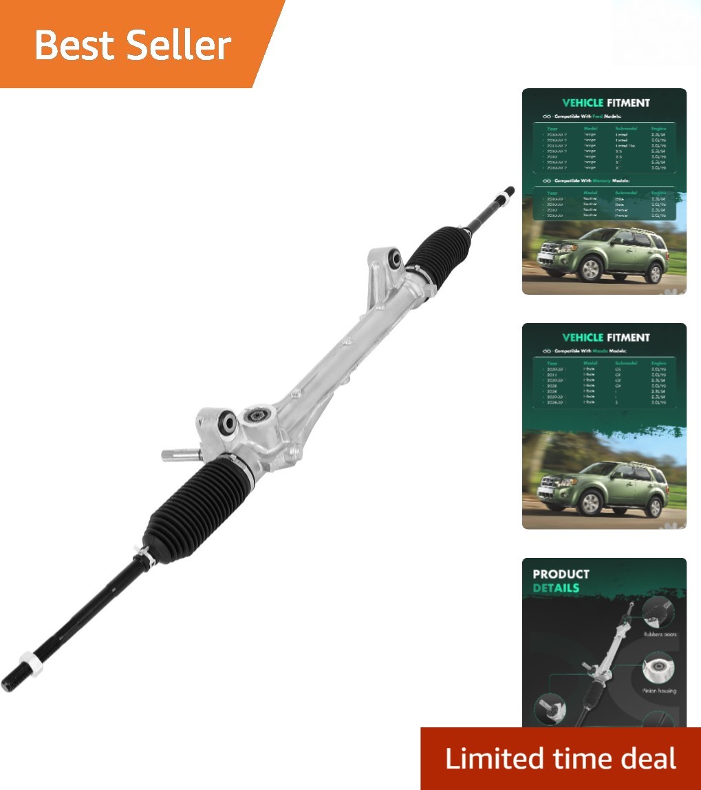 Replacement Power Steering Rack for Ford, Mazda, Mercury - Easy Installation