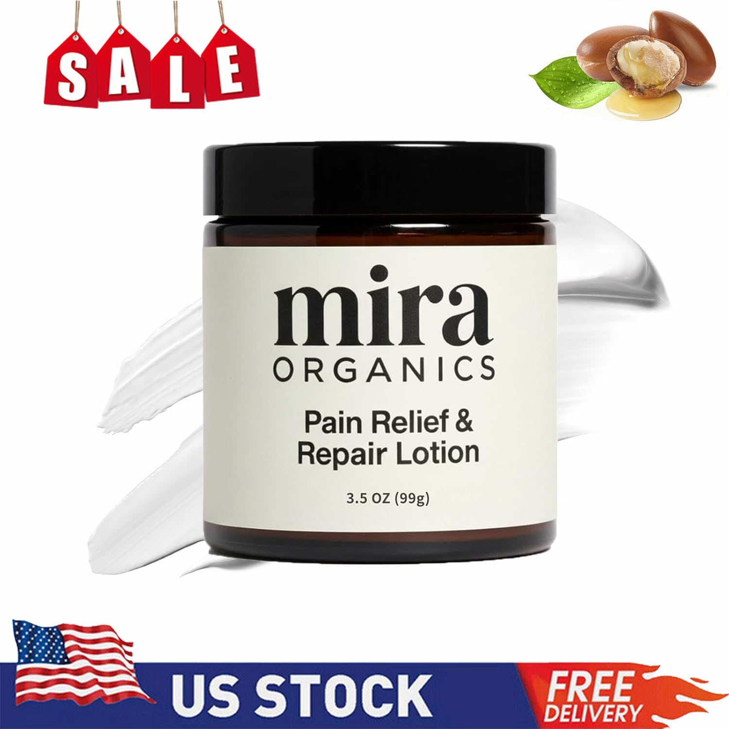 Mira Pain Relief Lotion Mira Organics Cream Nerve Recovery&Sleep Support, 3.5 oz Mira Pain Relief Lotion Mira Organics Cream Nerve Recovery&Sleep Support, 3.5 oz