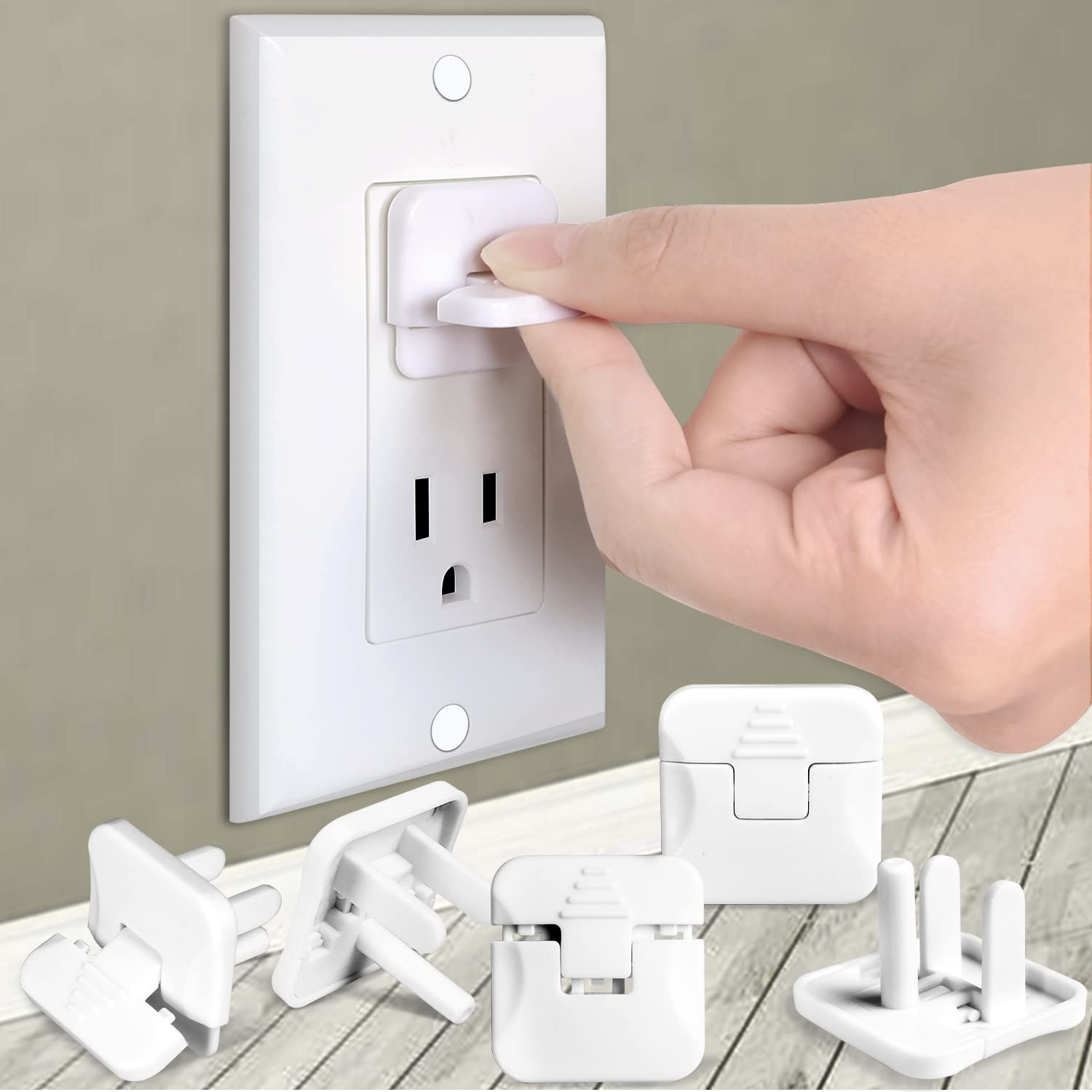 Outlet Covers  38-Pack White Child Proof  Protector Safety Improved Baby Safety