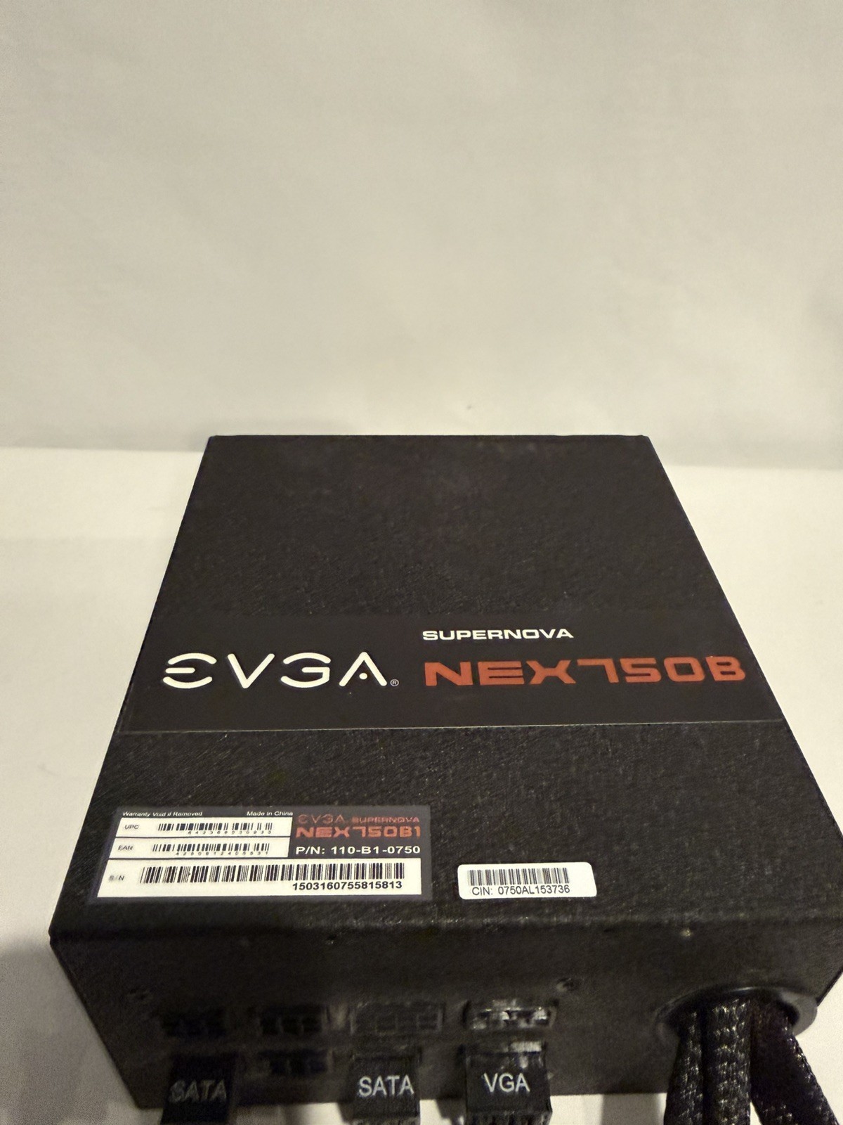 EVGA SuperNOVA 750 B 750W 80 PLUS Bronze Semi-Modular Power Supply 110-B1-0750