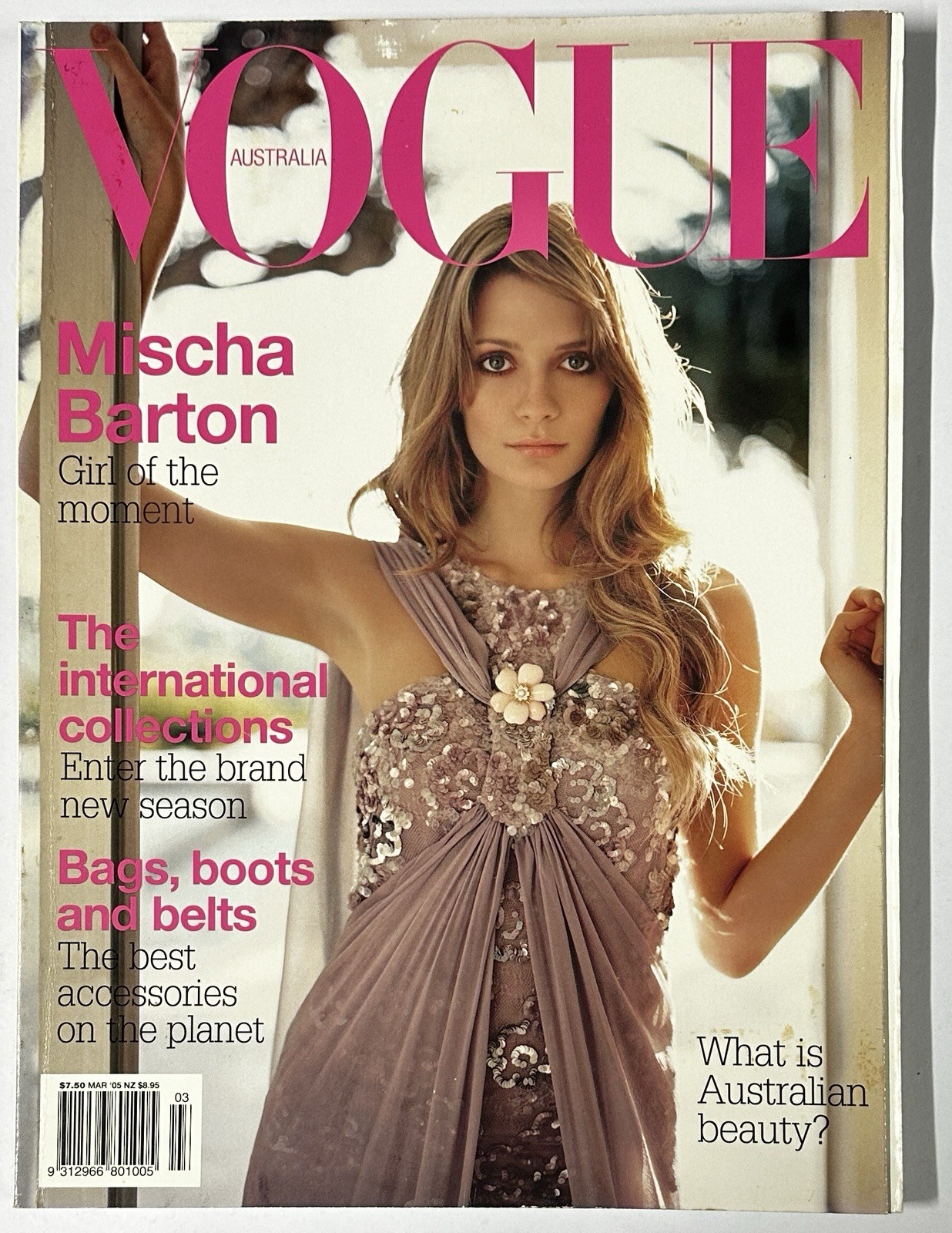 Vogue Australia Magazine - March 2005 - Mischa Barton - Rare