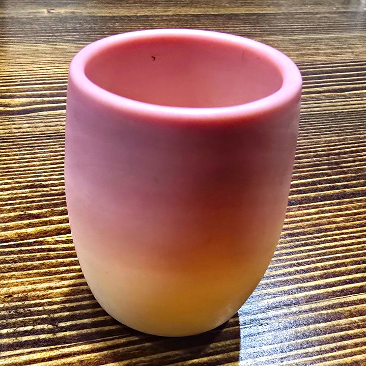 Vintage Burmese 1970 Pink/White Ombre Art Highly Collectible Toothpick Holder Vintage Burmese 1970 Pink/White Ombre Art Highly Collectible Toothpick Holder