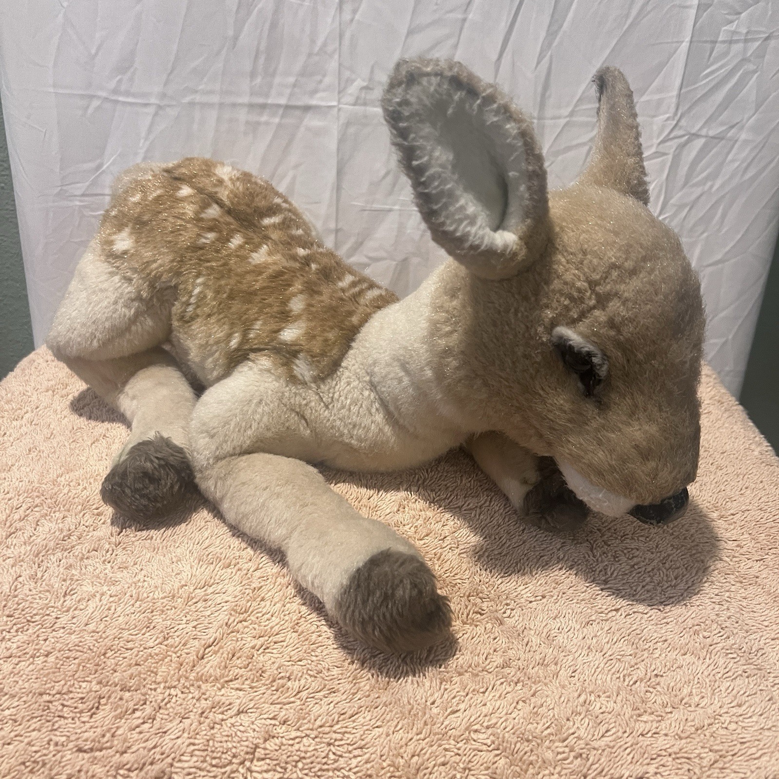 Vintage 1994 Applause Avanti White-Tailed Deer Fawn Plush Jockline Korea