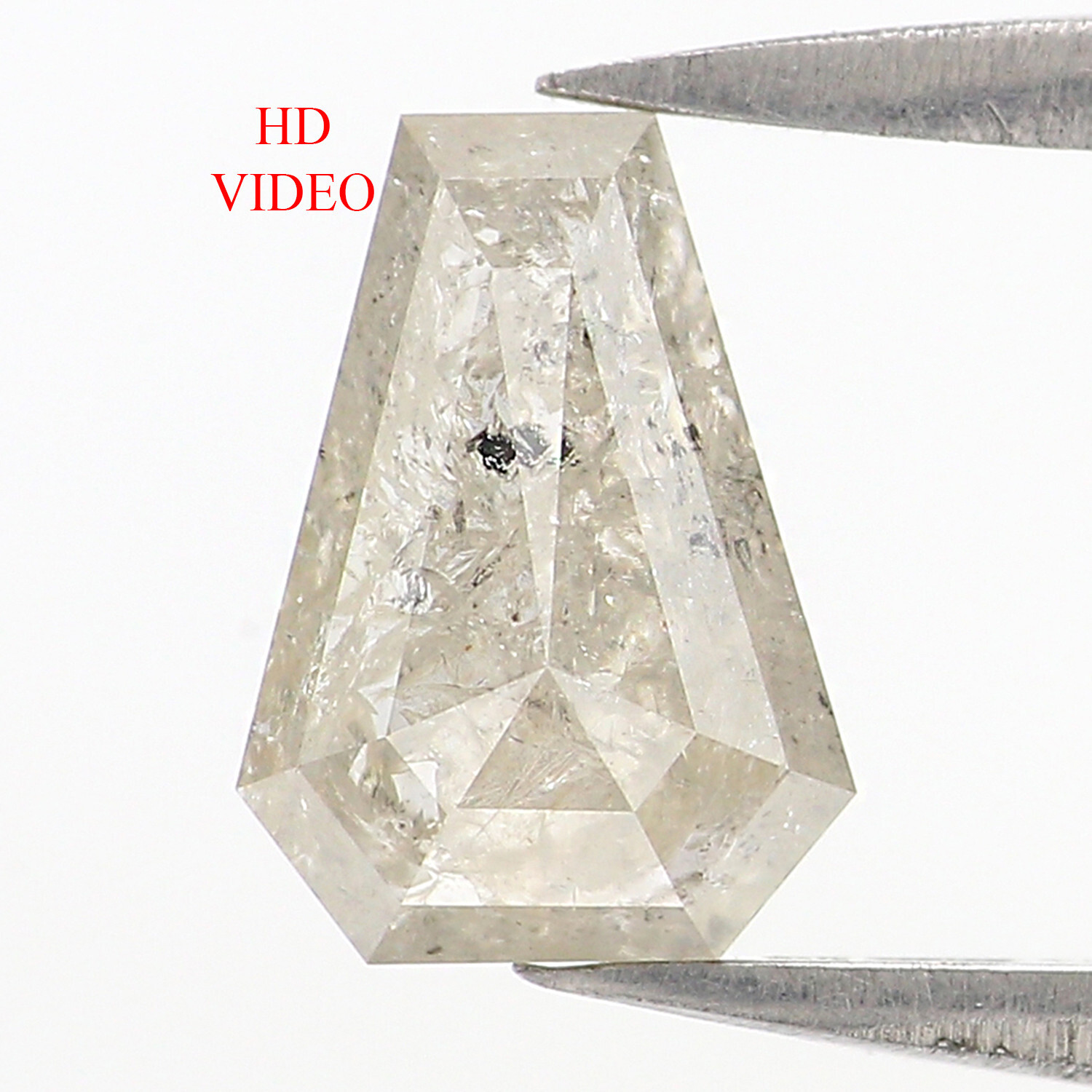 1.26 Ct Natural Loose Coffin Shape Diamond 7.90 MM  Grey Color Diamond LQ2907
