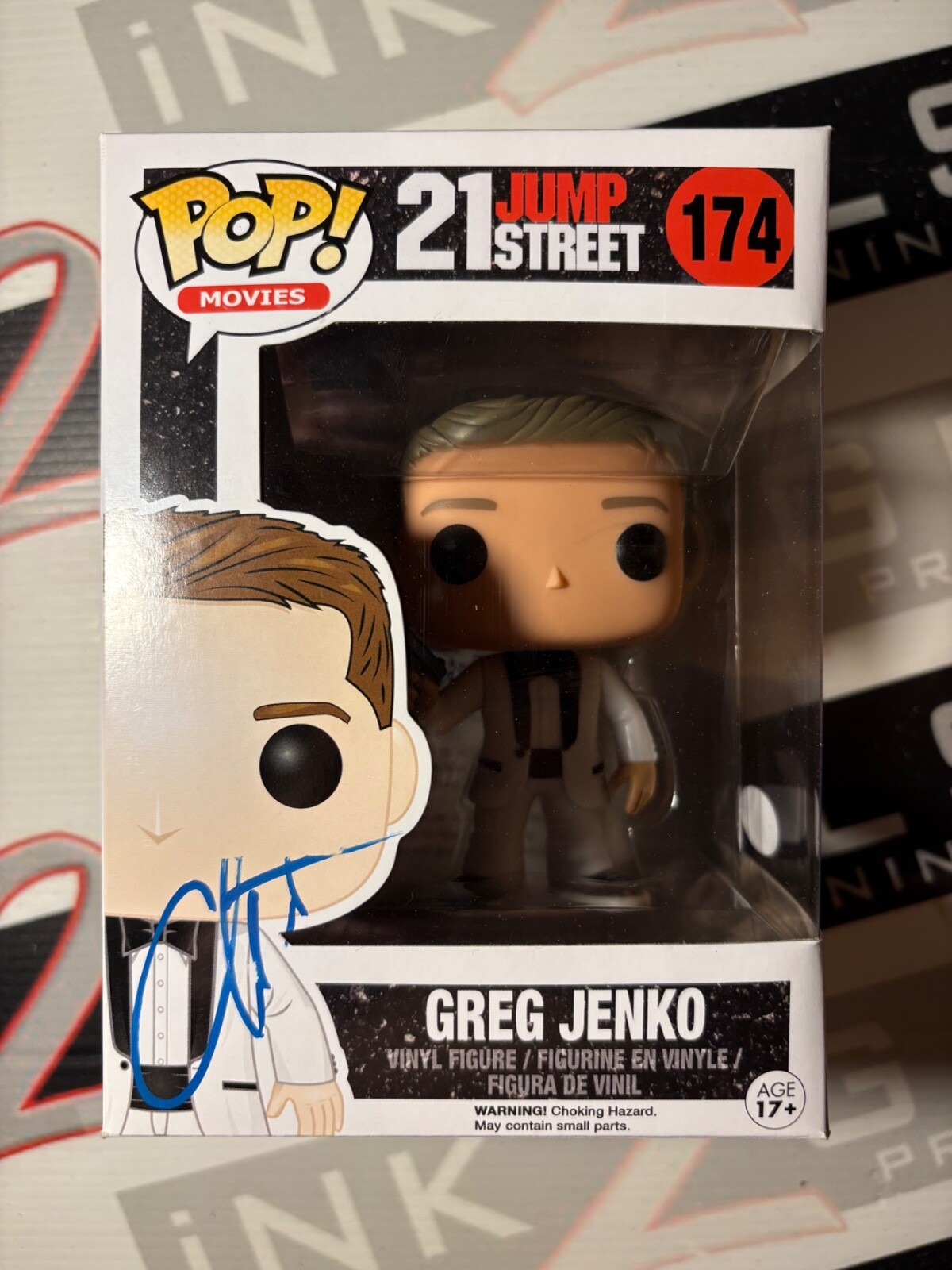 Channing Tatum Signed Greg Jenko Funko Pop Autograph ACOA - Jump Street Gambit