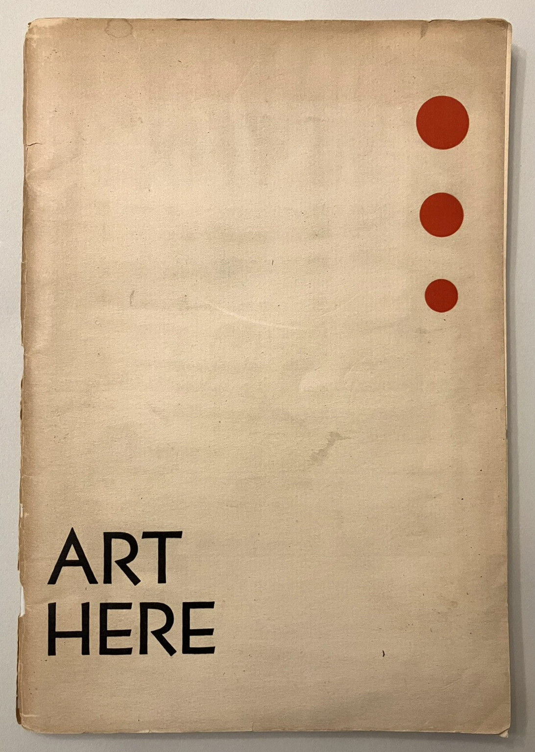 Early American Modern Art exhibition catalog, 1937, rare, the only one online