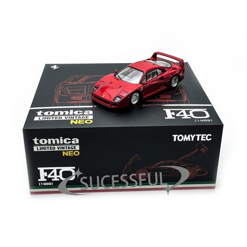 Tomica TLV NEO 1/64 1989 Red Ferrari F40 Limited Vintage Car Model Sealed