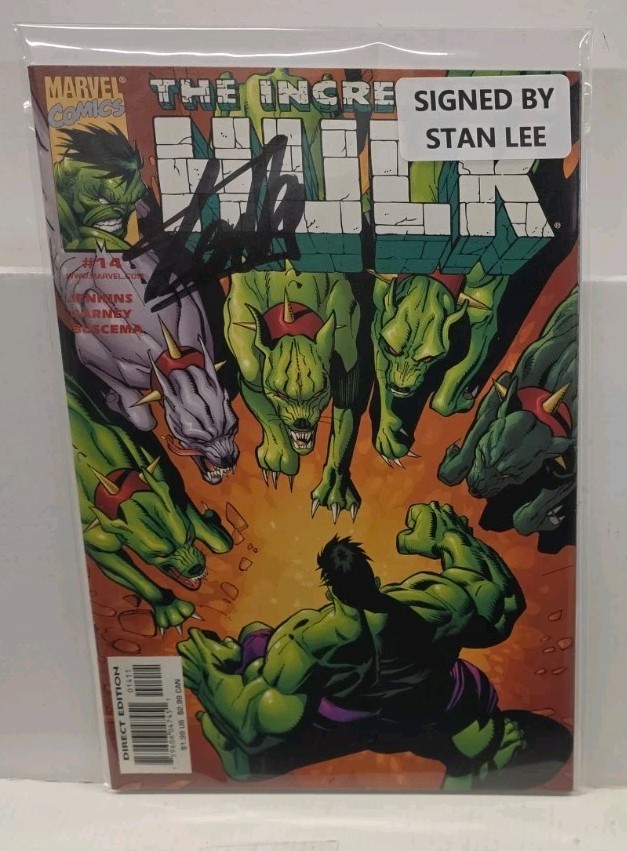 THE INCREDIBLE HULK #14 (MARVEL) SIGNED BY STAN LEE / NM