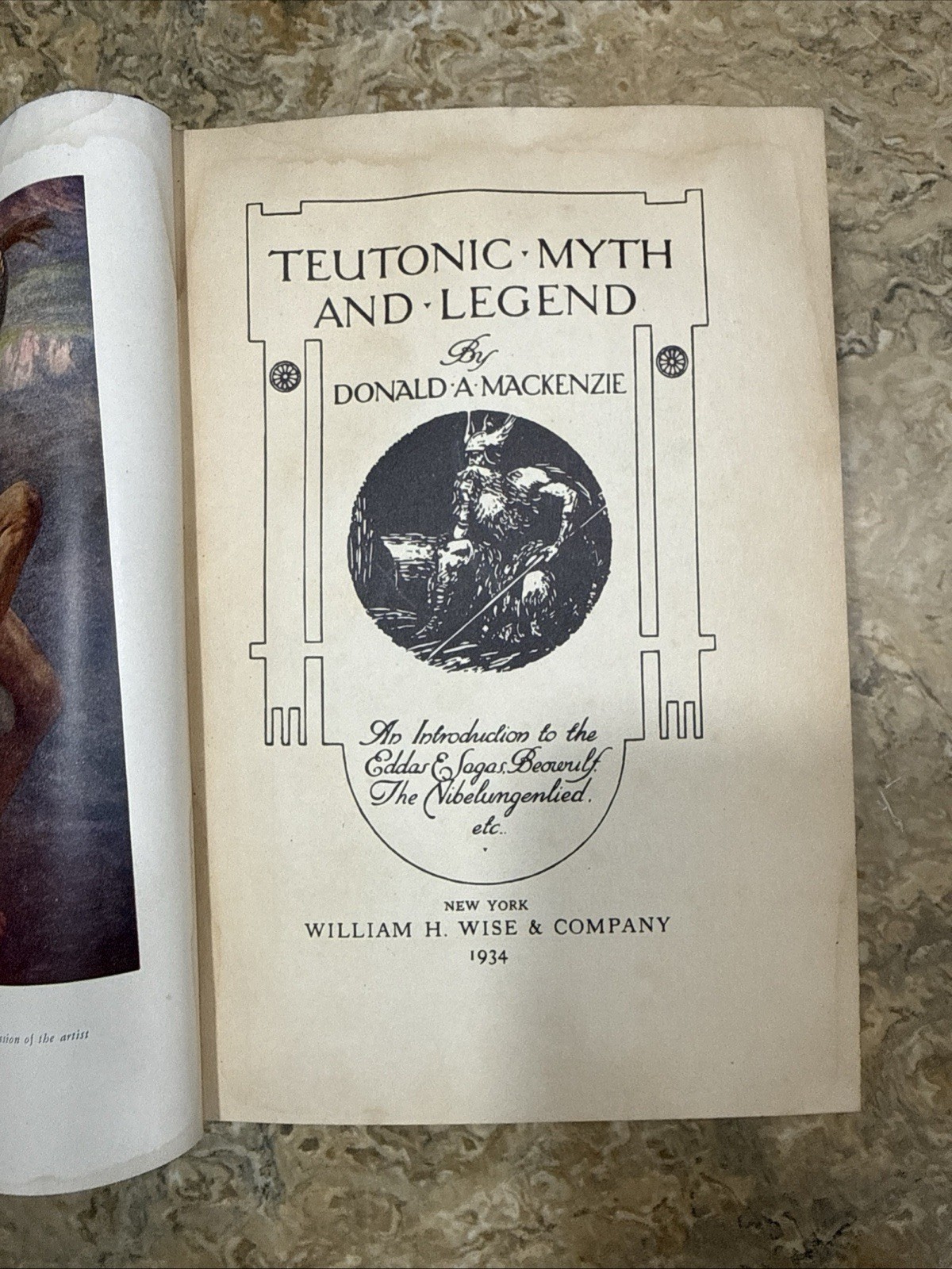 1934 TEUTONIC MYTH AND LEGEND - Donald A. Mackenzie illustrated 1934 TEUTONIC MYTH AND LEGEND - Donald A. Mackenzie illustrated