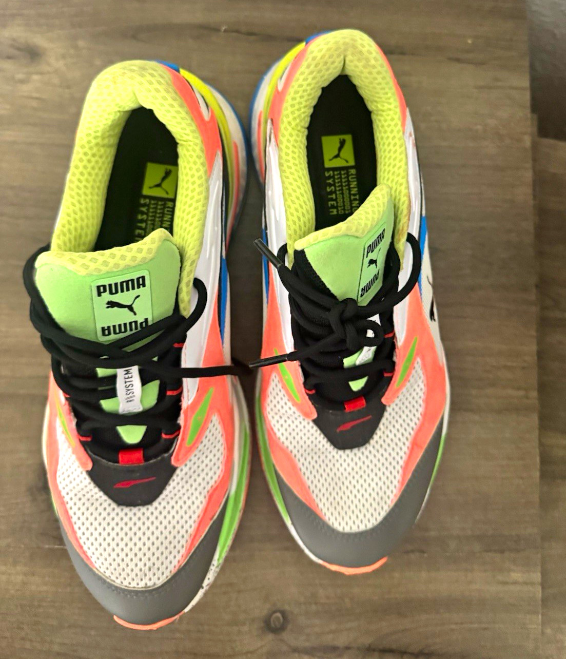 PUMA Men’s Multicolor Colorblock Low Top Lace-Up Mesh Athletic Sneakers PUMA Men’s Multicolor Colorblock Low Top Lace-Up Mesh Athletic Sneakers