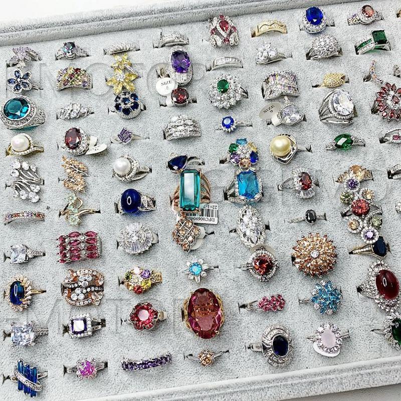20-100x Wholesale Colored Zircon Rings Bulk Rings Jewelry Mixed Sizes 20-100x Wholesale Colored Zircon Rings Bulk Rings Jewelry Mixed Sizes