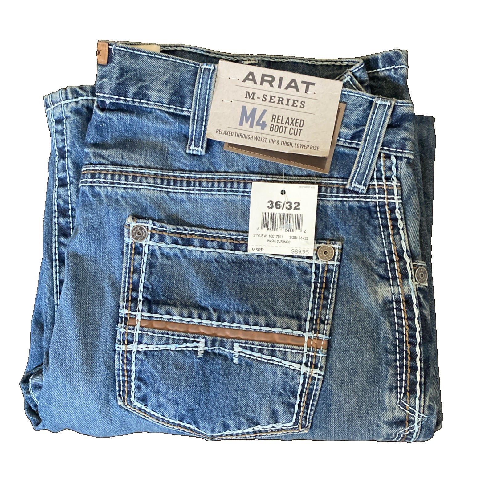 Brand New Ariat M-Series M4 Relaxed Boot Cut Men’s Jeans Durango 36/32 Brand New Ariat M-Series M4 Relaxed Boot Cut Men’s Jeans Durango 36/32