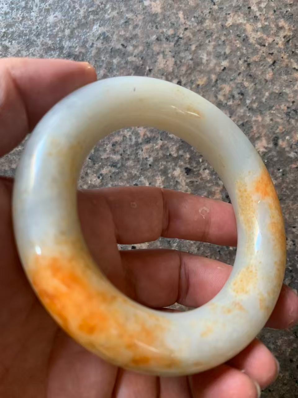 Large Rare Excellent Chinese Old HeTian Jade Bangle Bracelet