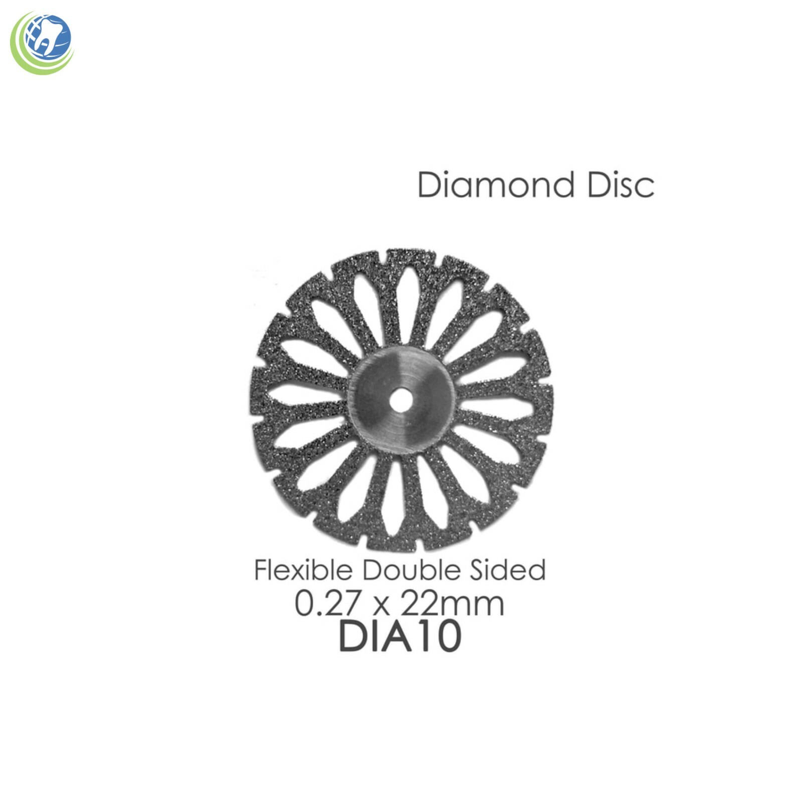 Dental Diamond Disc Single Double Sided Flexible Unmounted 1/Pkg Meta BesQual 