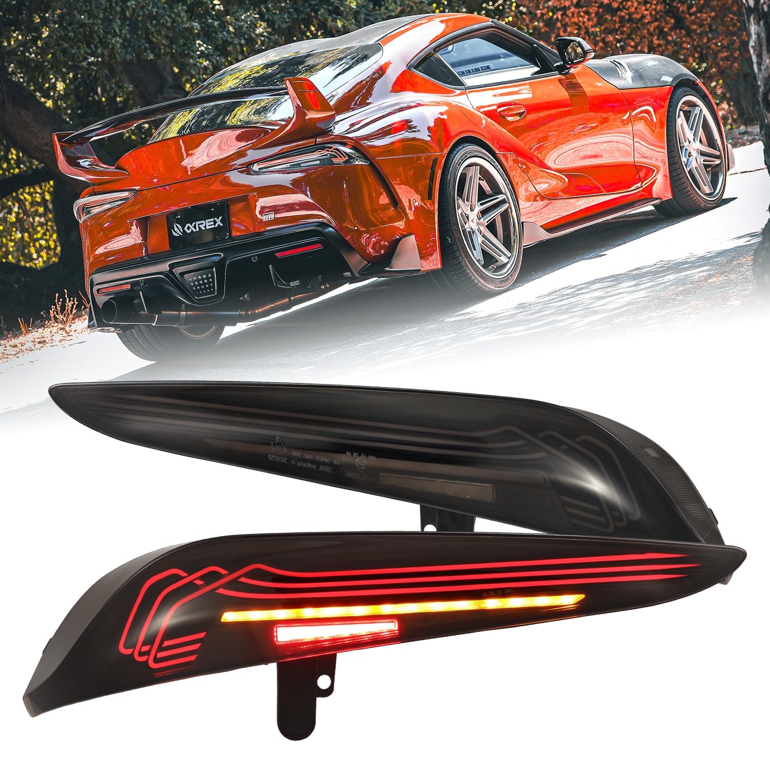 (609020) AlphaRex Fit 20-25 Supra CSL Laser Style LUXX-Series LED Tail