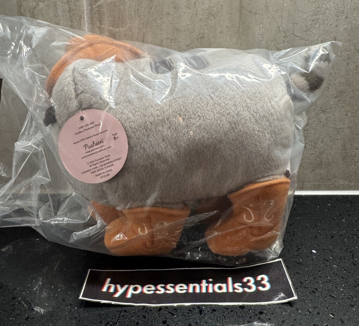 Pusheen Shop Label Exclusive 2025 Western Cowboy Pusheen Plush New Rare IN HAND